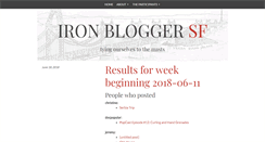 Desktop Screenshot of iron-blogger-sf.com